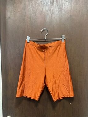 Forever 21 Orange Athletic Bike Shorts